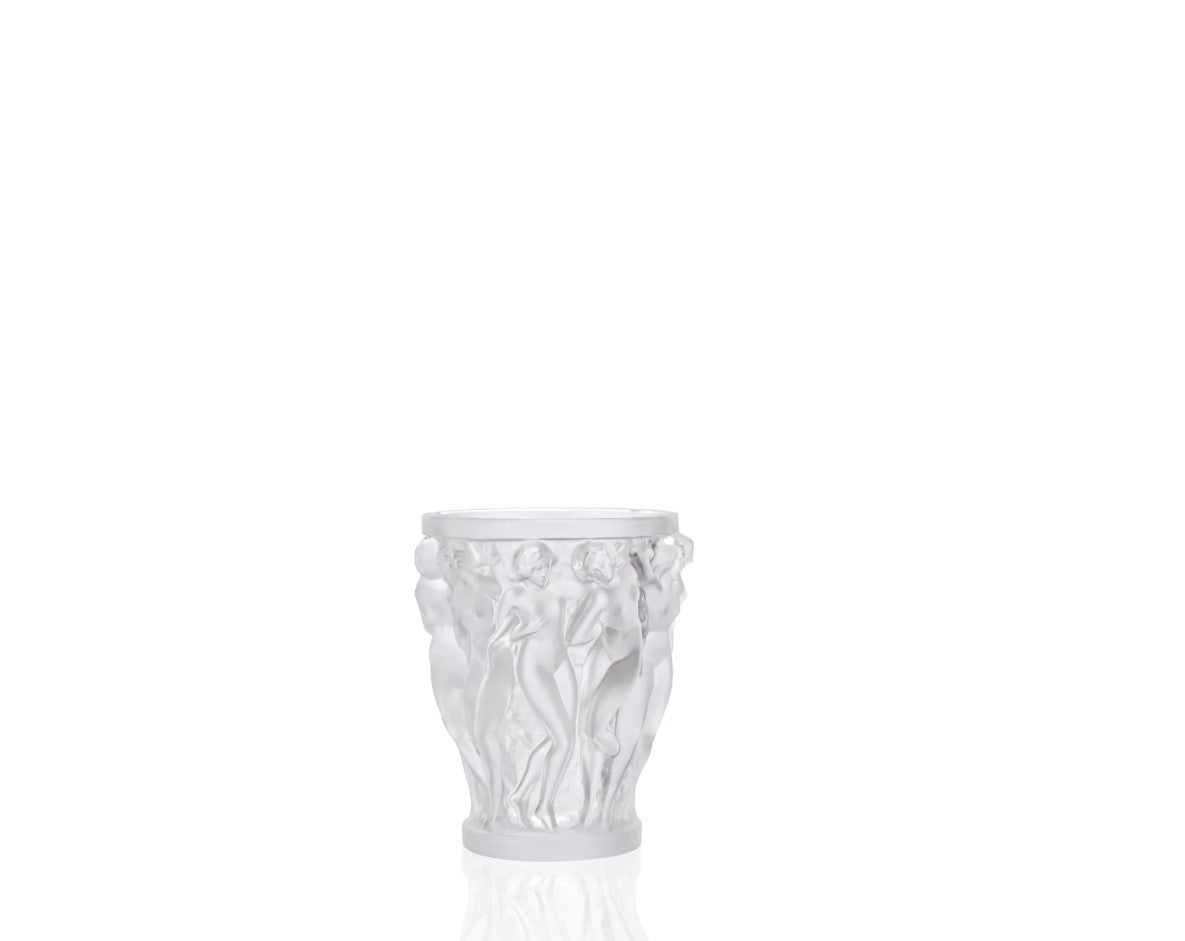 Lalique Bacchantes – Kleine Vase aus klarem Kristal