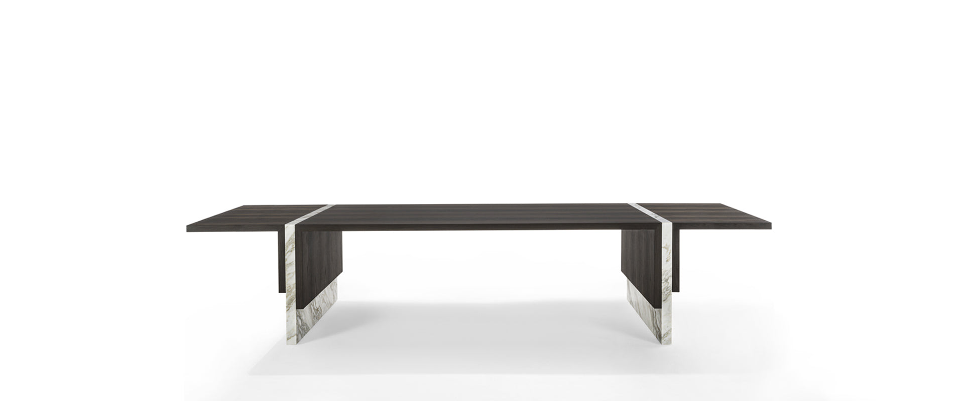 Cosmo dining table with marble detail