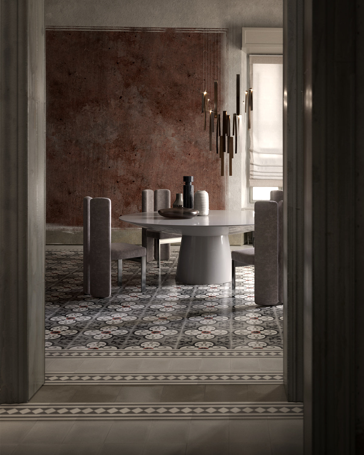 Round UFO dining table