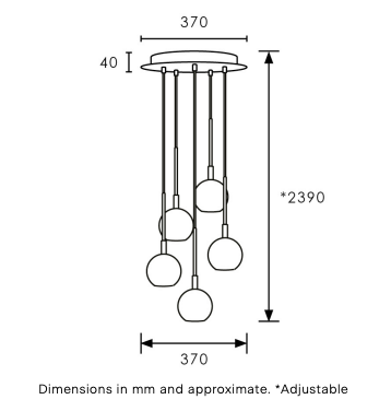 Cluster pendant light