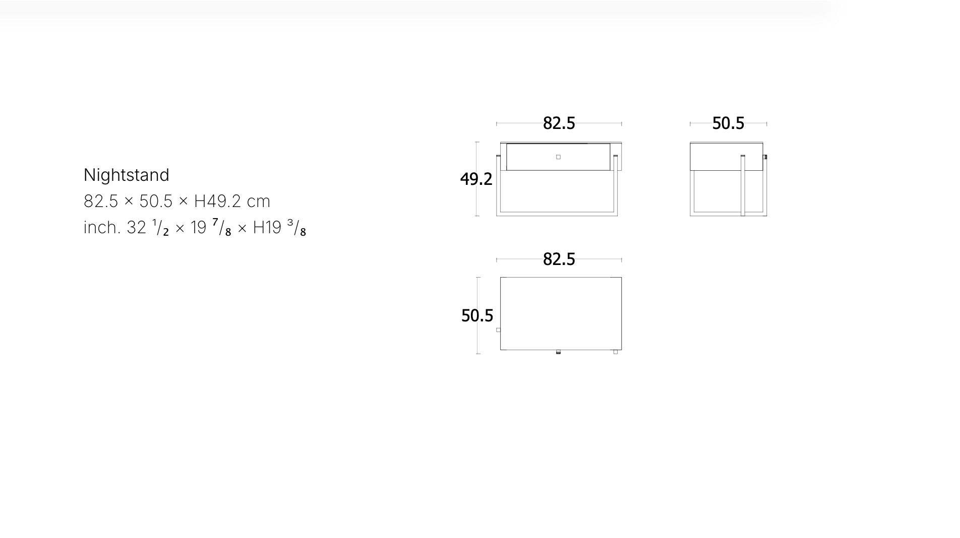 Seattle bedside table