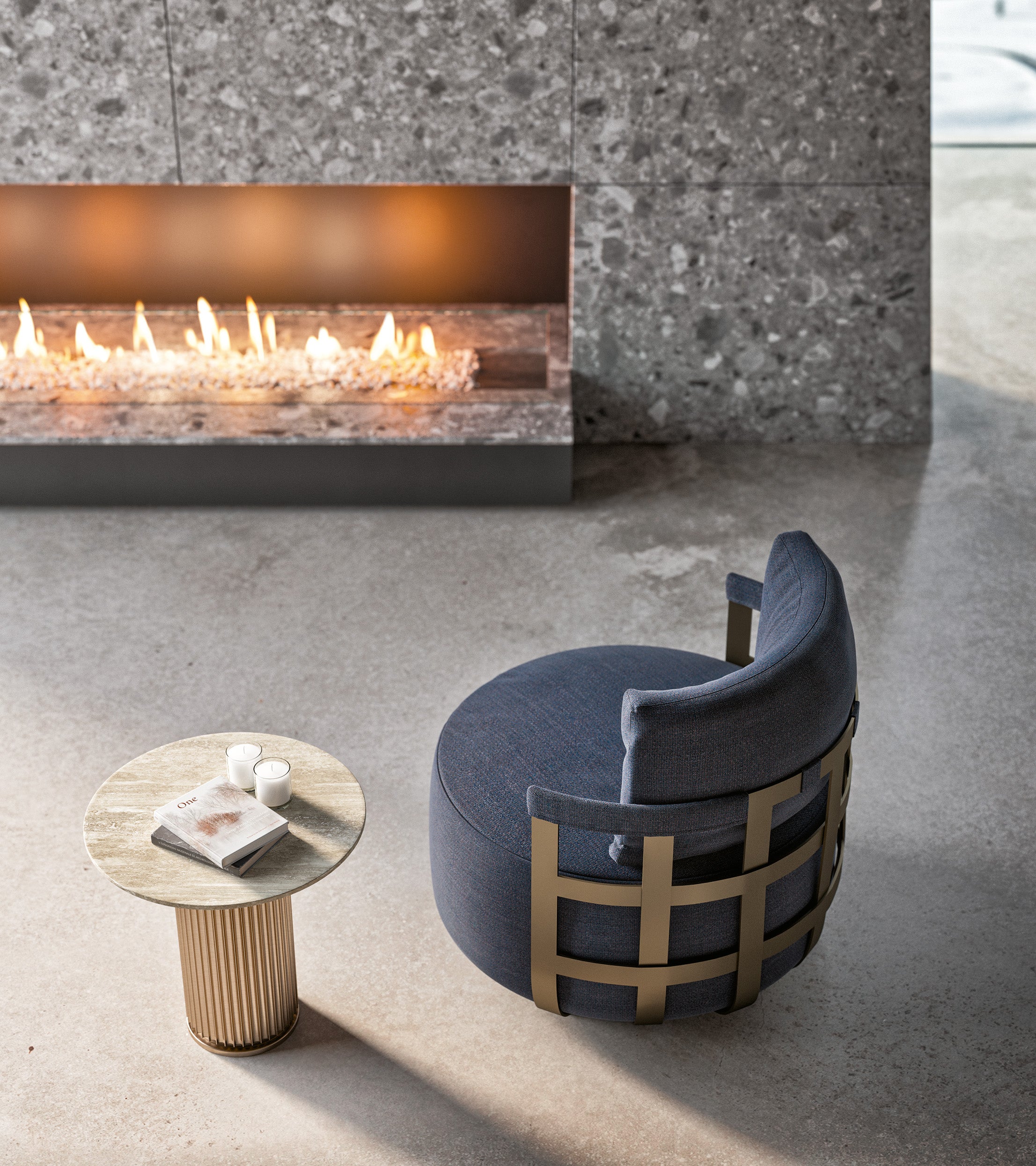 Outdoor armchair Dafne