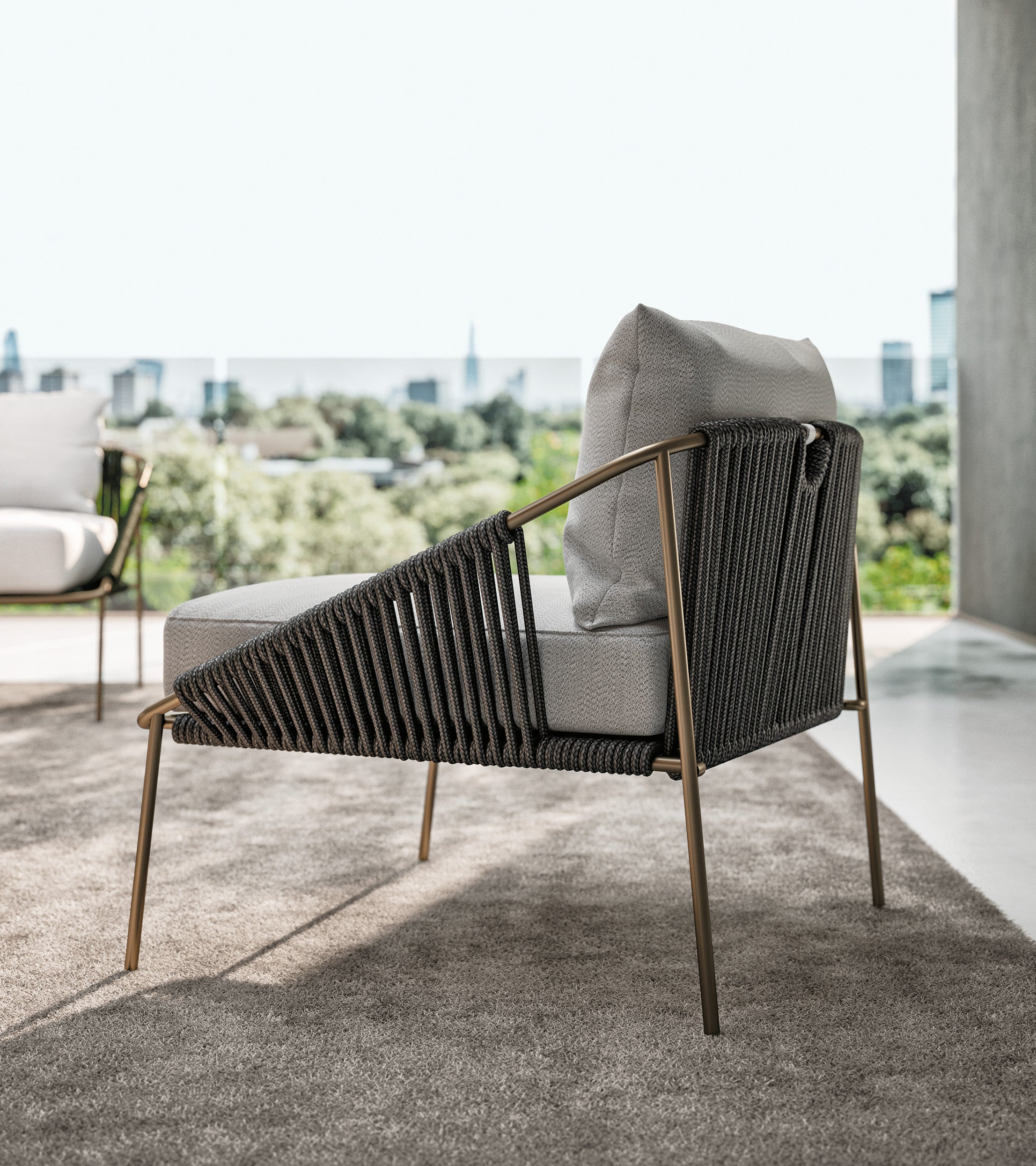 Outdoor armchair Demetra