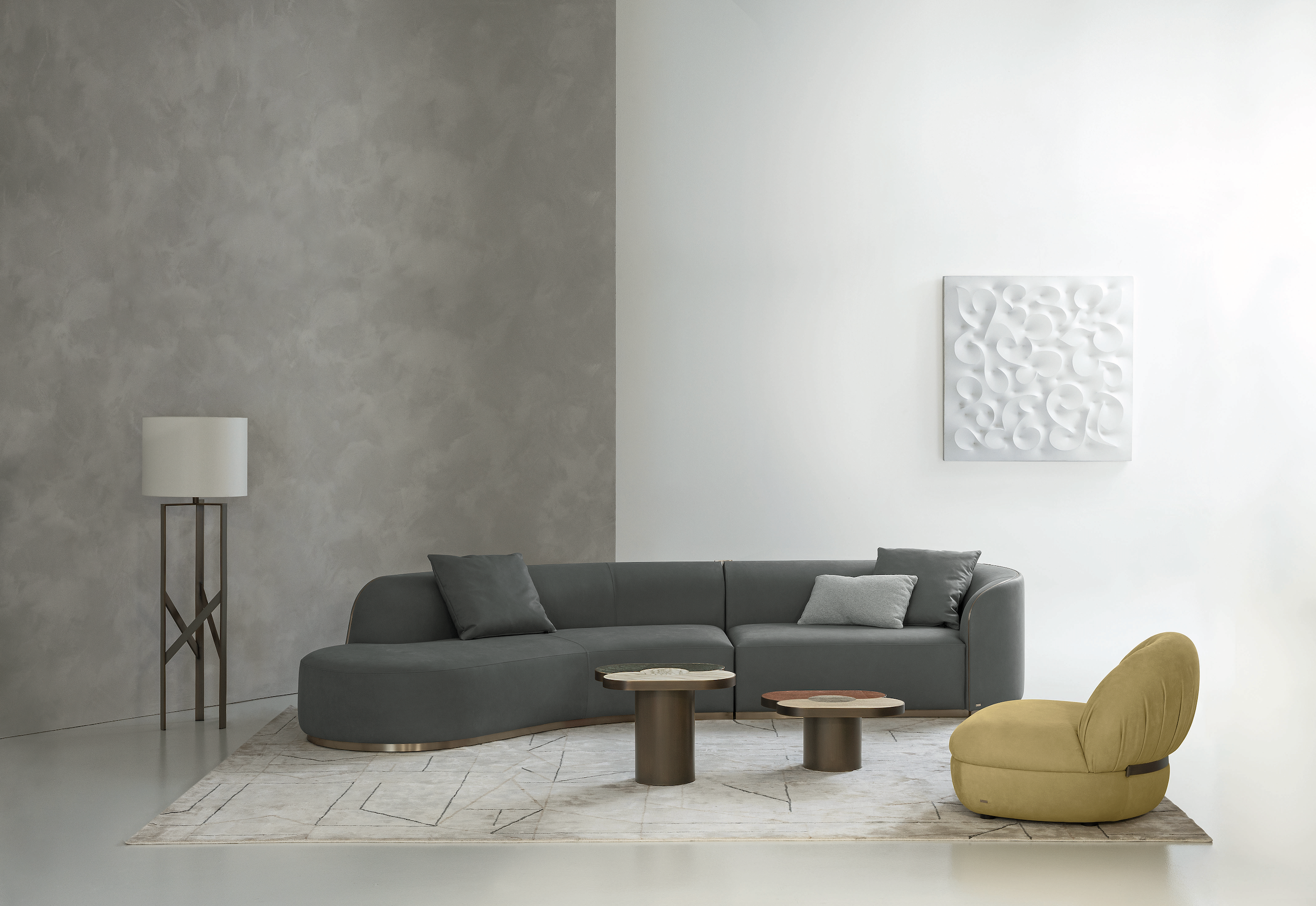 Semi-open sofa Pierre