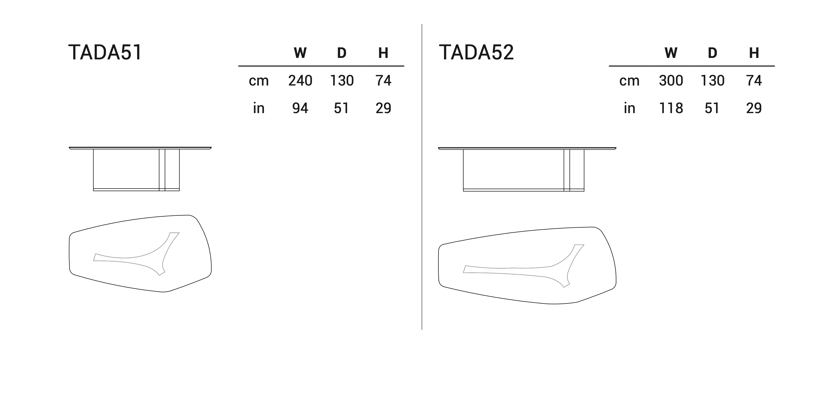 Dining table MR. with marble top