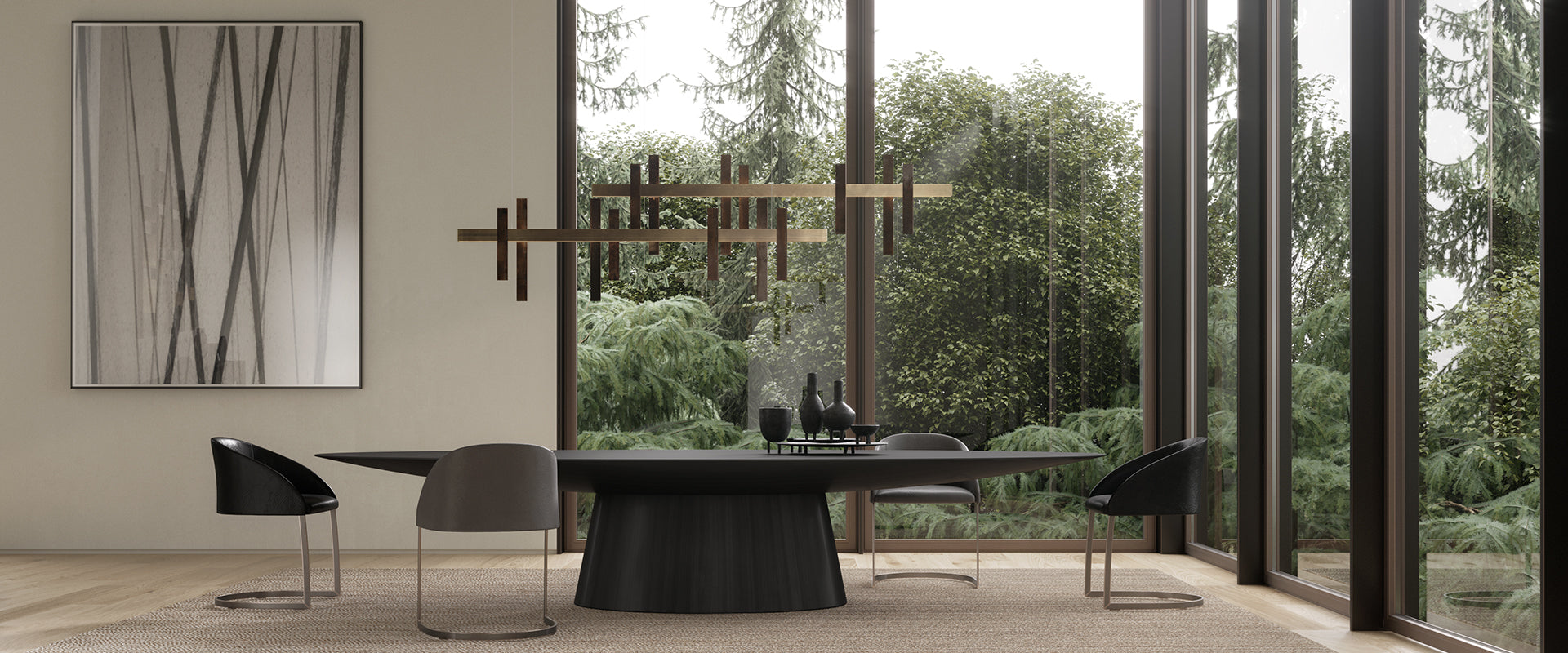 Oval UFO dining table