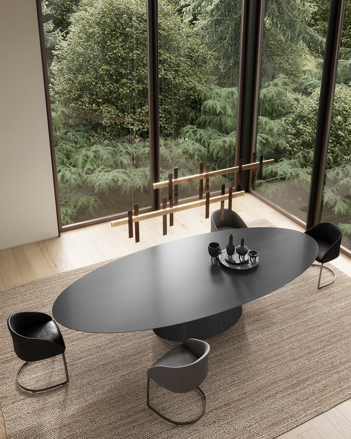 Oval UFO dining table