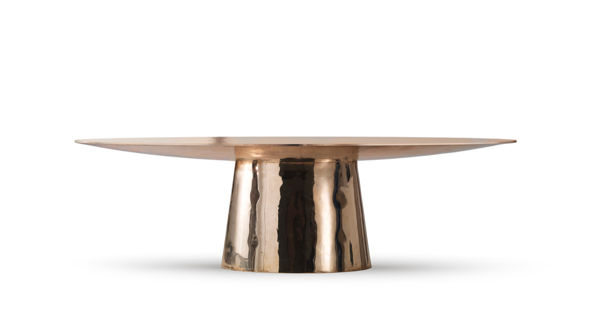 Metal UFO dining table