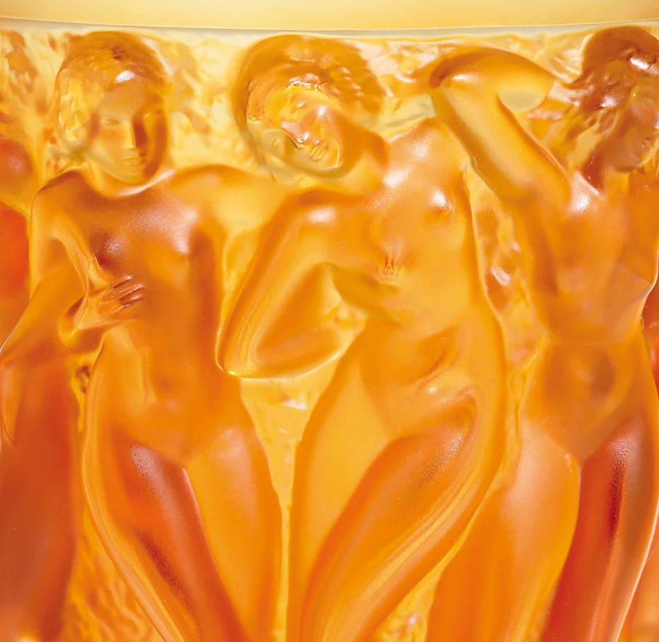 Bacchantes Vase Ambre Lalique
