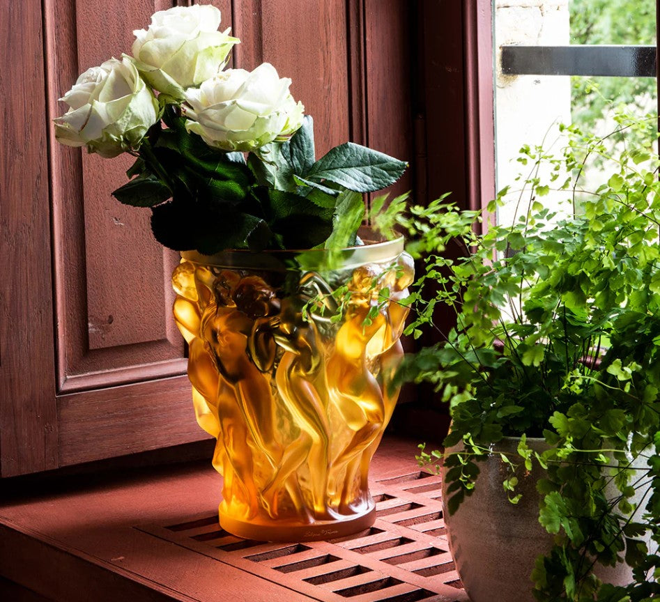 Bacchantes Vase Ambre Lalique