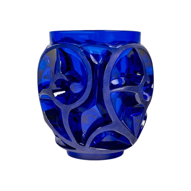 Lalique Tourbillons – Limitierte Vase in Cap-Ferrat Blau  Limitierte Edition: 441/999 Exemplare