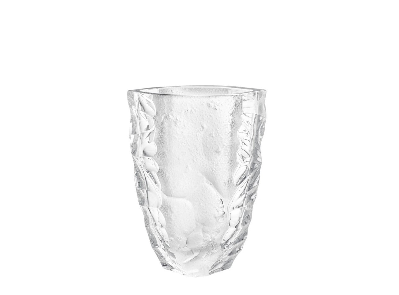 Lalique Silex – Vase Grand Modèle aus klarem Kristall