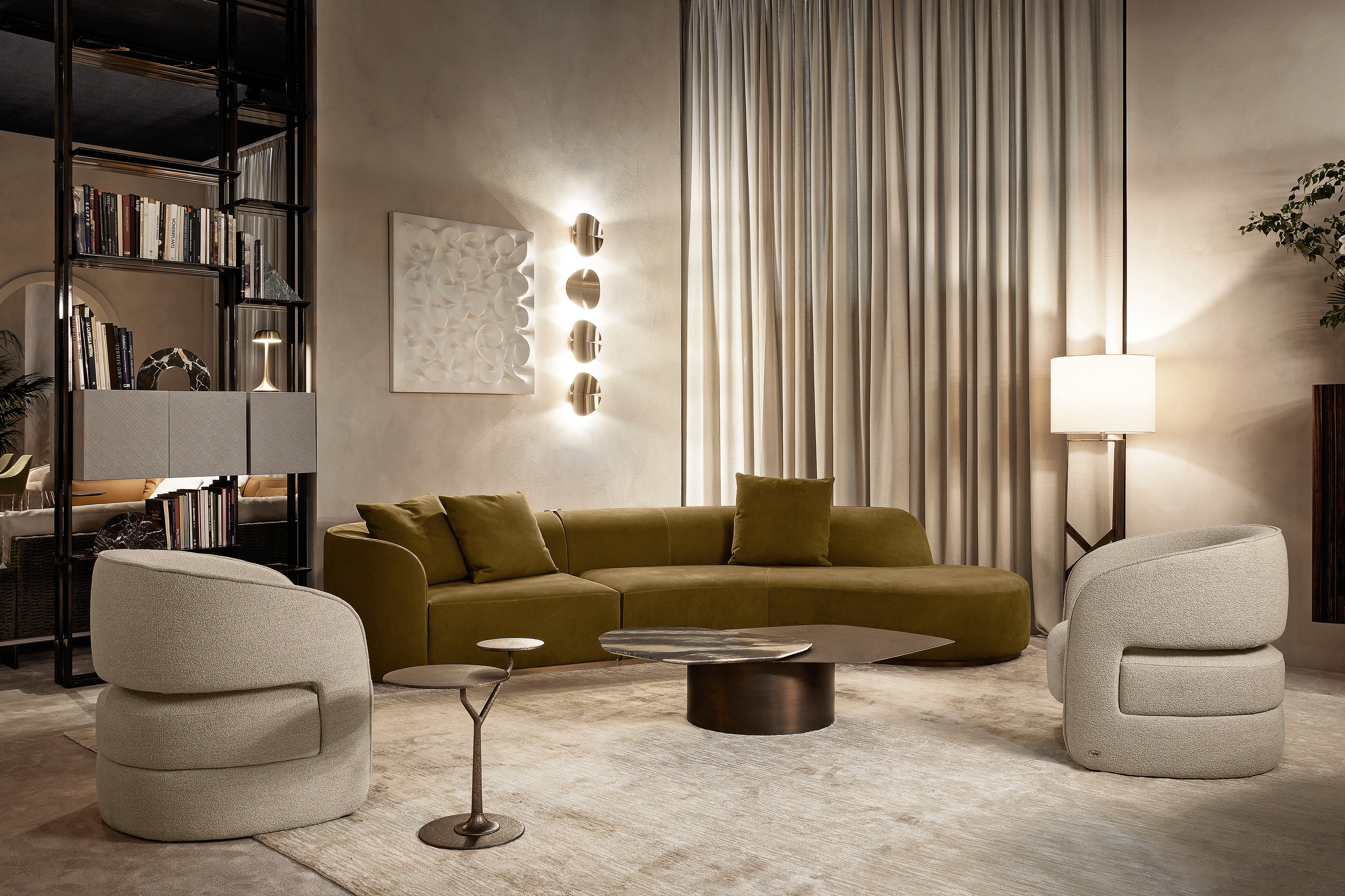 Semi-open sofa Pierre