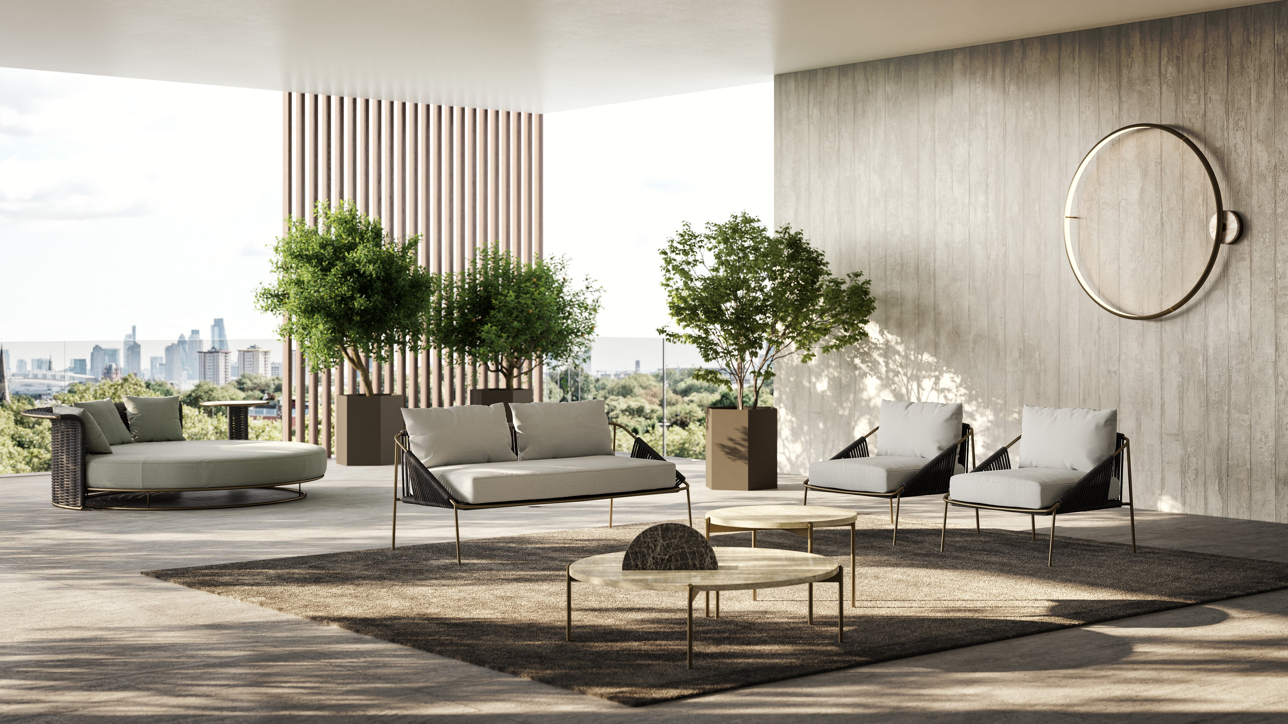 Outdoor armchair Demetra