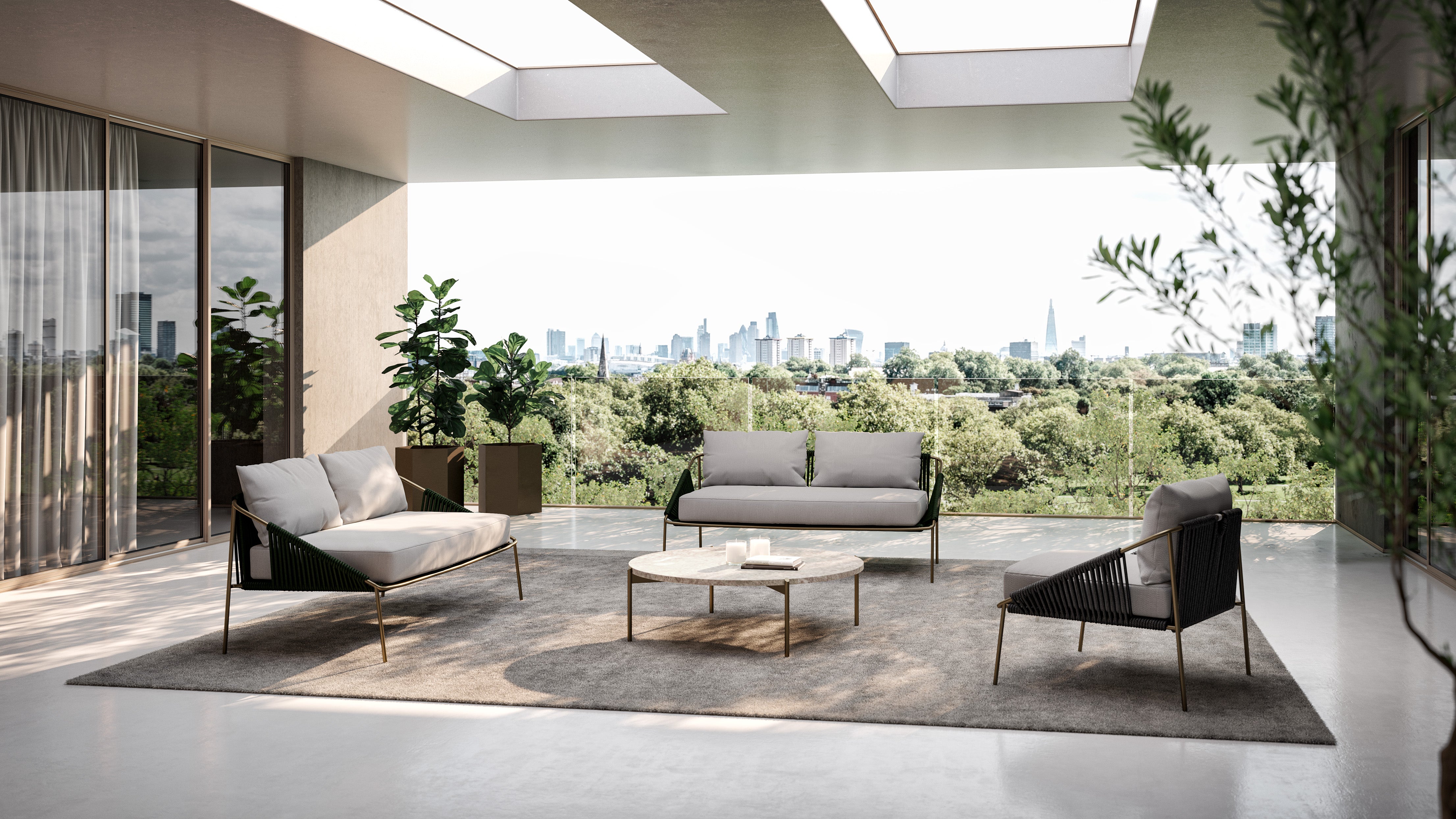 Outdoor armchair Demetra