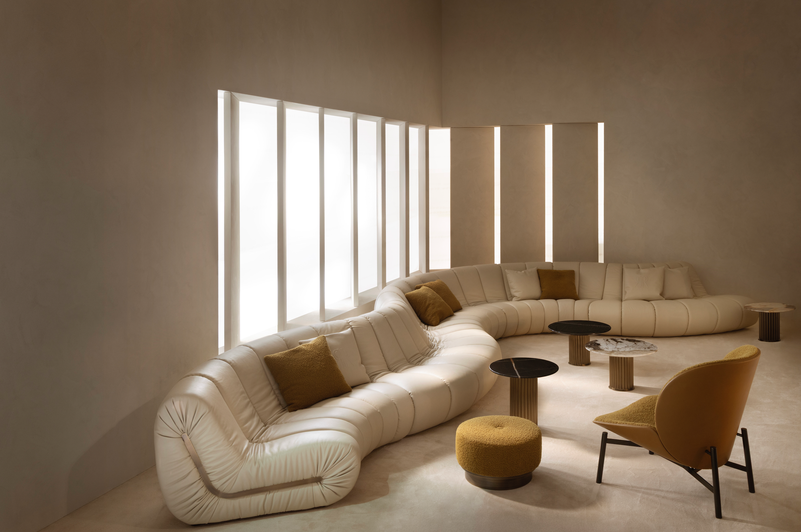 Semicircular sofa Snake