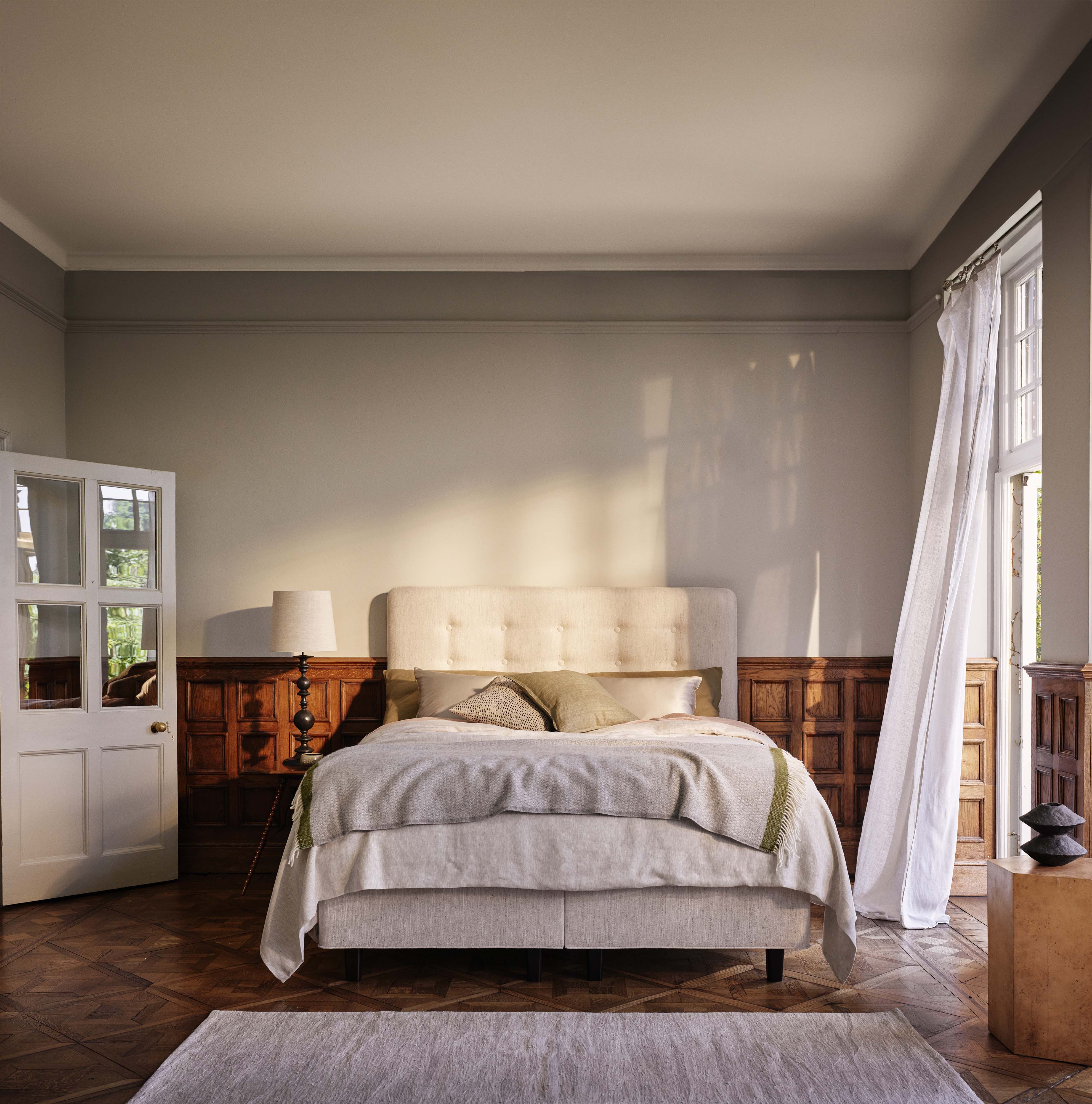 Vispring Herald Superb – mit Divan Prestige & Kopfteil Elba